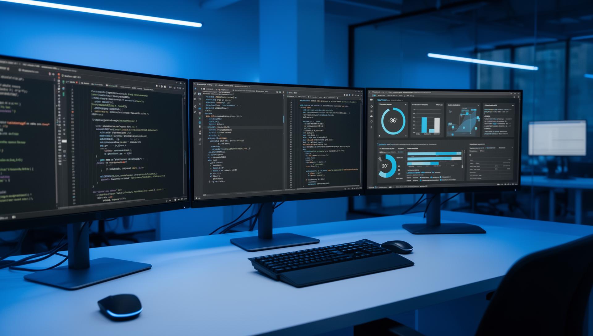 Modern tech workspace at Techxil Pakistan